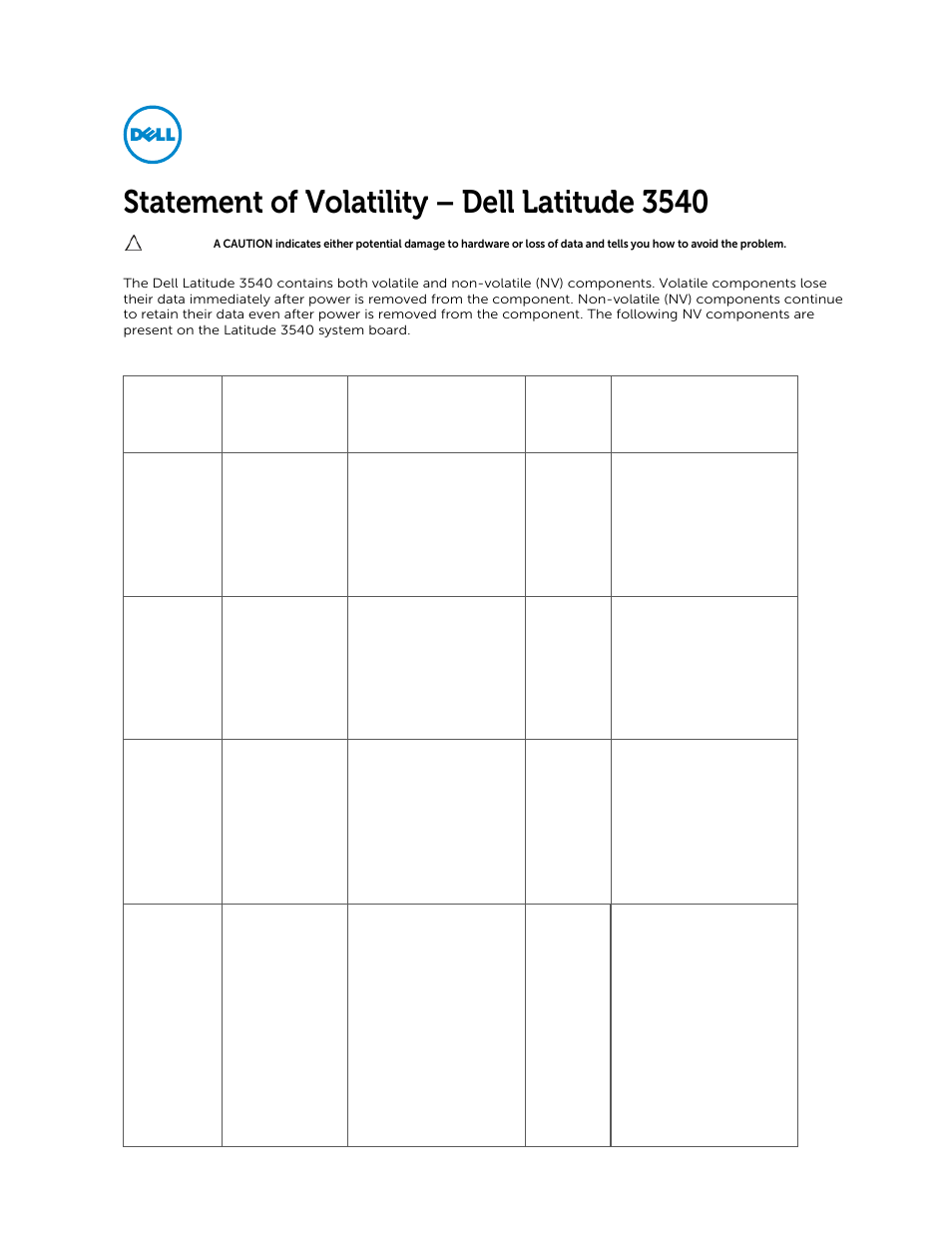 Dell Latitude 3540 (Late 2013) User Manual | 3 pages