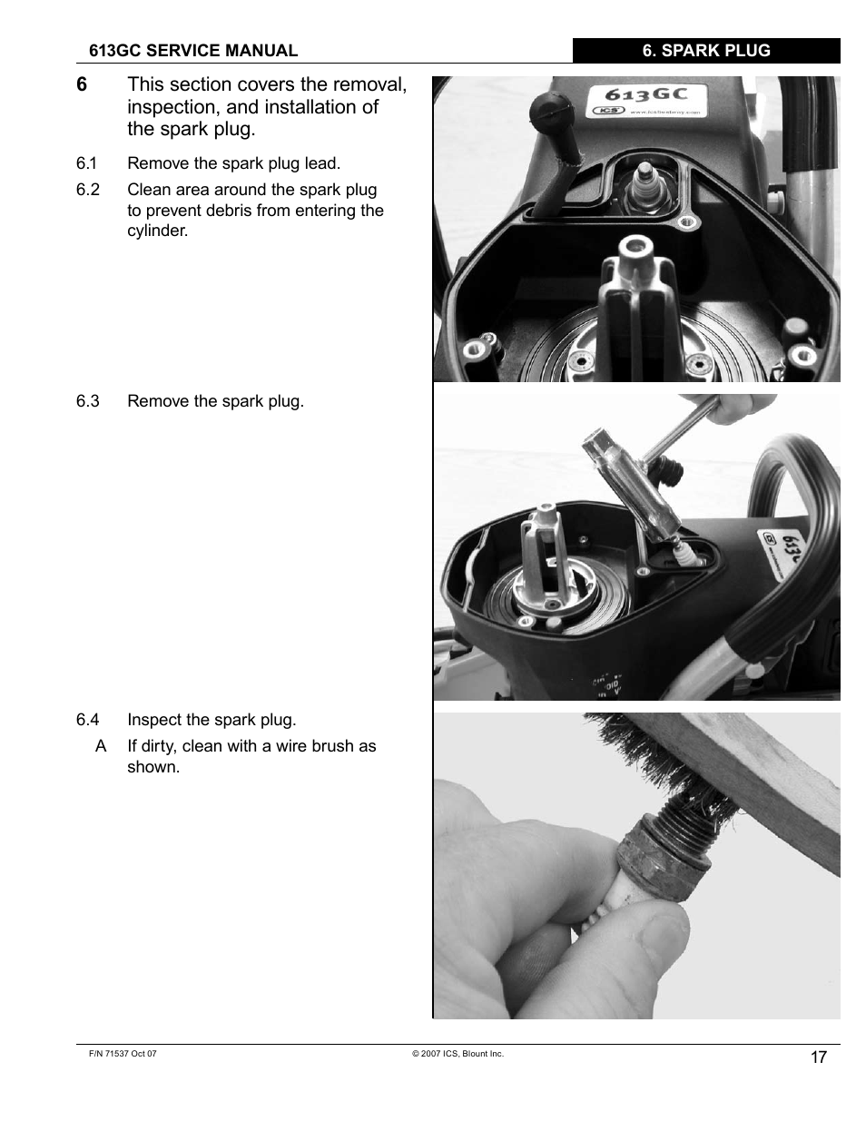 Blount ICS 613GC User Manual | Page 19 / 84