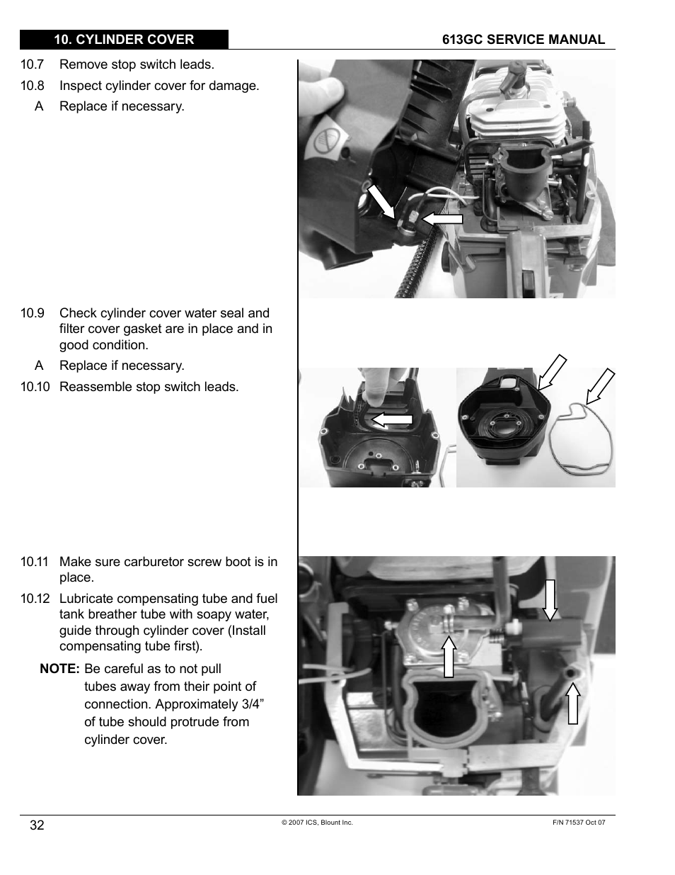 Blount ICS 613GC User Manual | Page 34 / 84