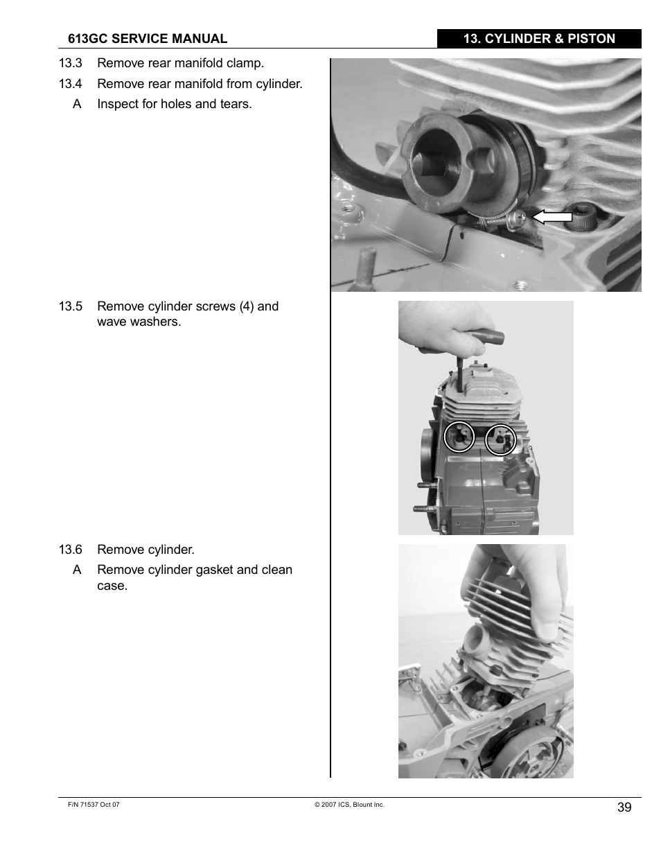 Blount ICS 613GC User Manual | Page 41 / 84