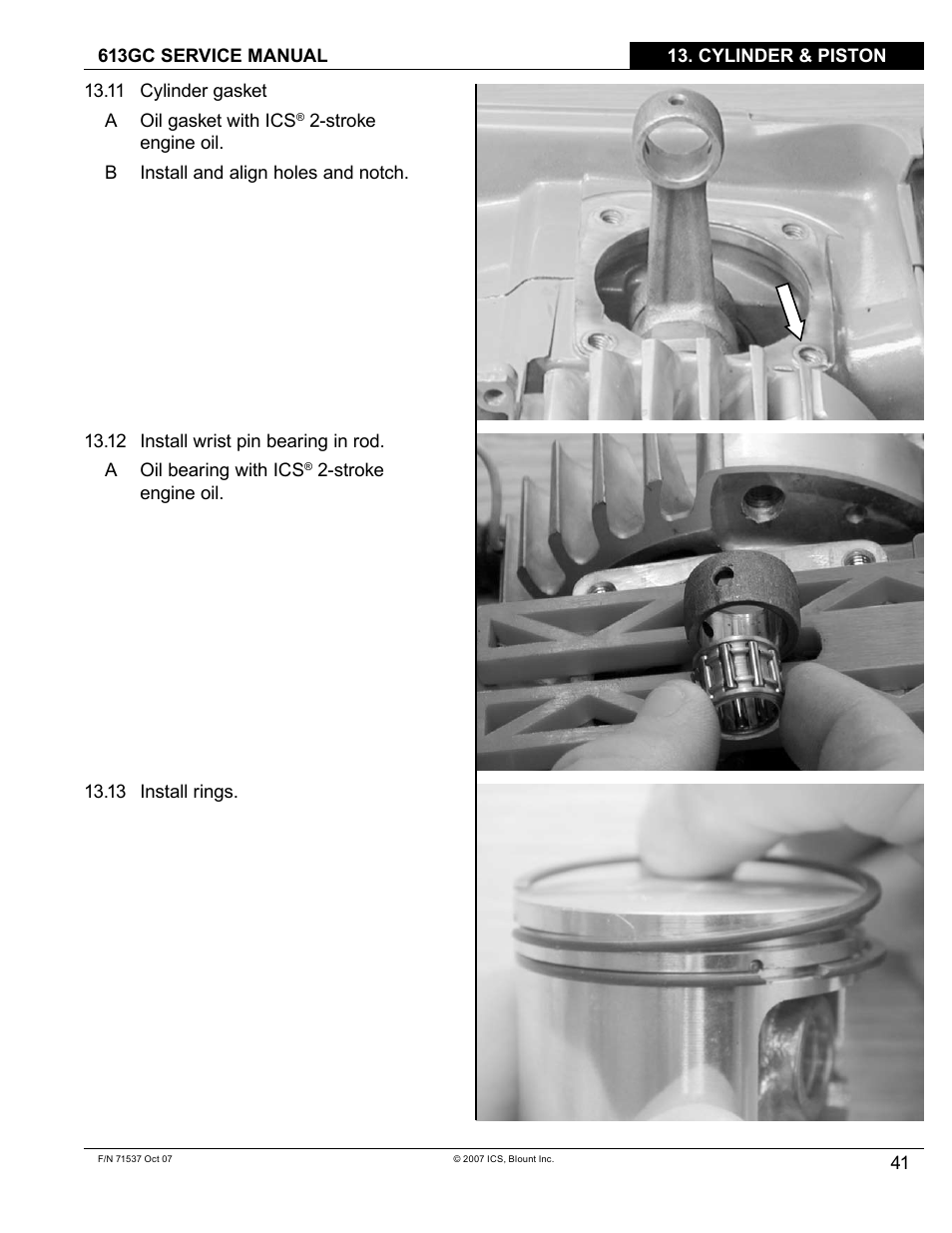 Blount ICS 613GC User Manual | Page 43 / 84