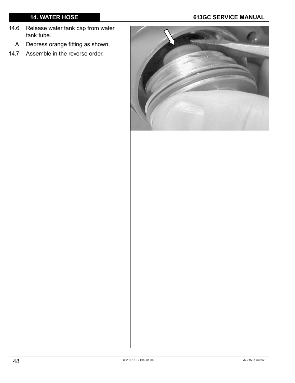 Blount ICS 613GC User Manual | Page 50 / 84