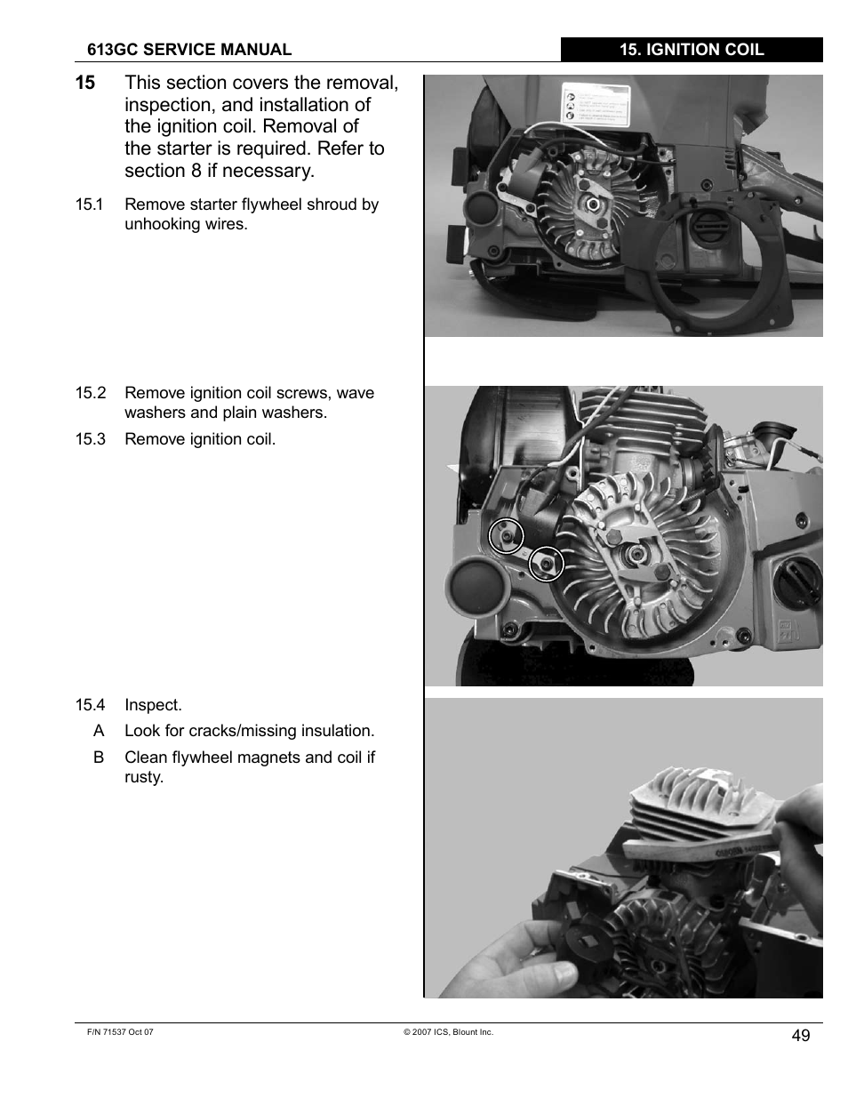 Blount ICS 613GC User Manual | Page 51 / 84