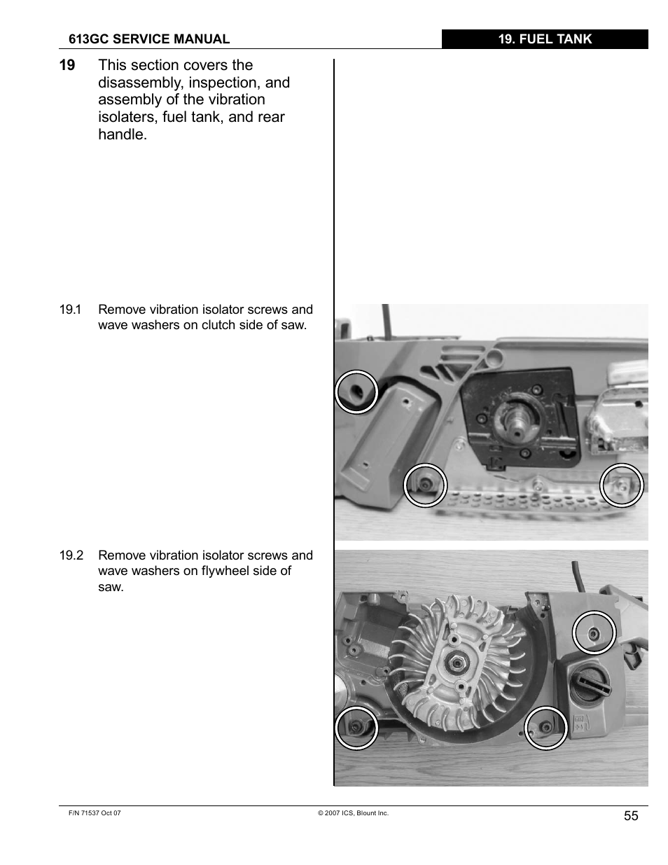 Blount ICS 613GC User Manual | Page 57 / 84