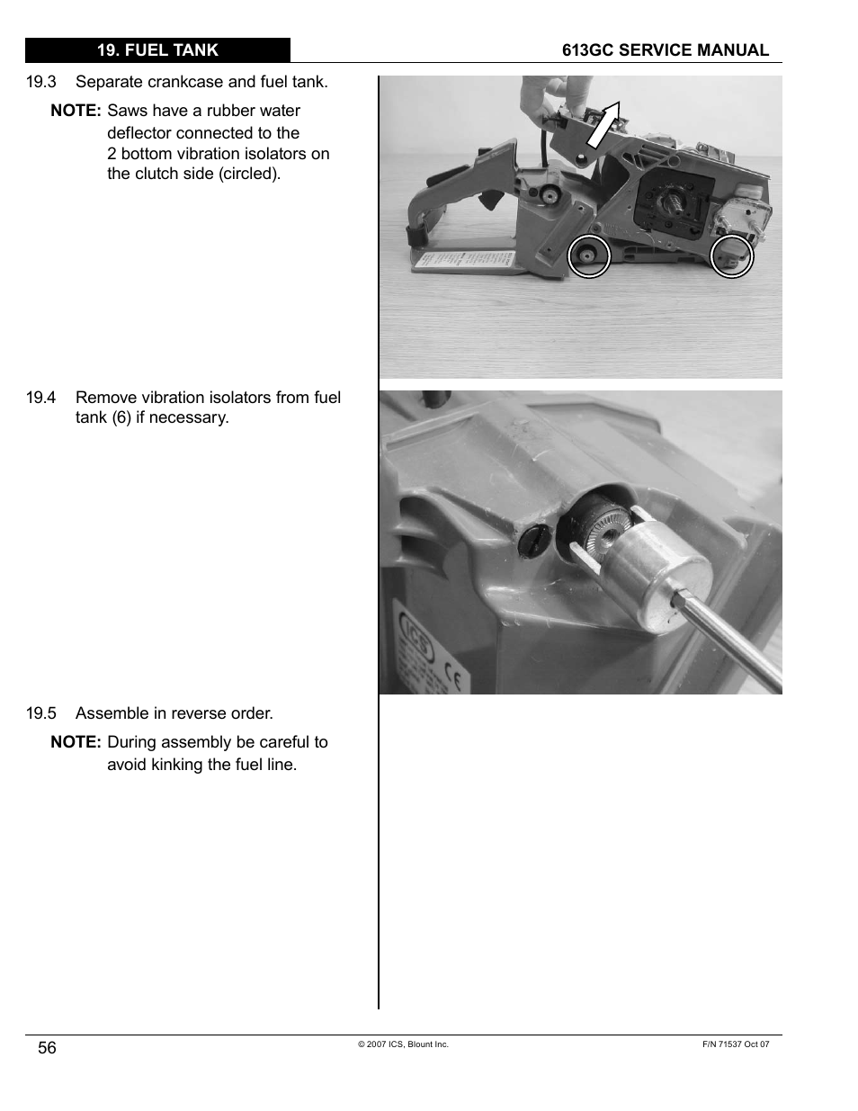 Blount ICS 613GC User Manual | Page 58 / 84