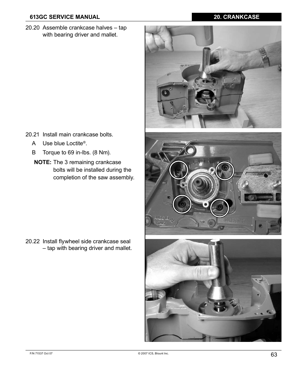 Blount ICS 613GC User Manual | Page 65 / 84