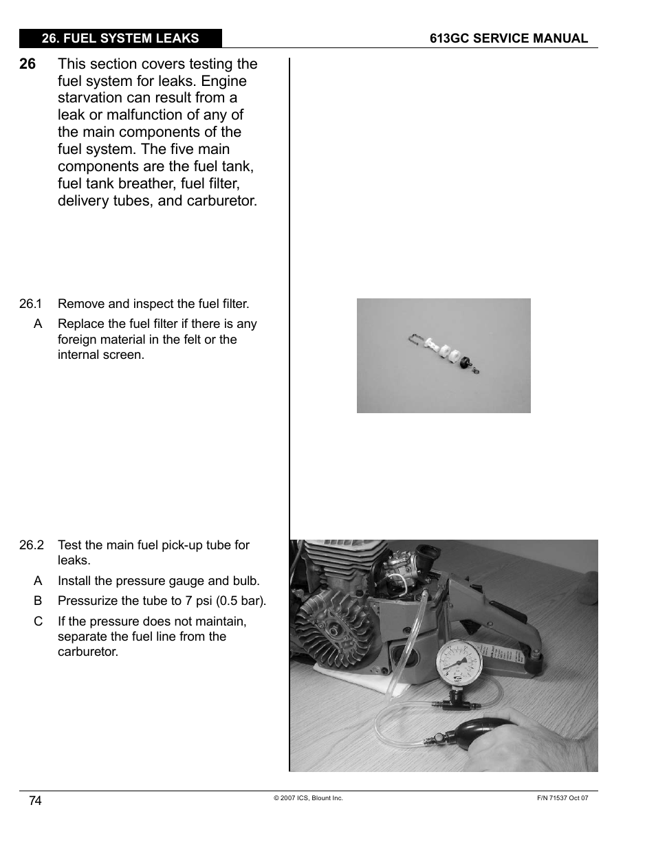 Blount ICS 613GC User Manual | Page 76 / 84