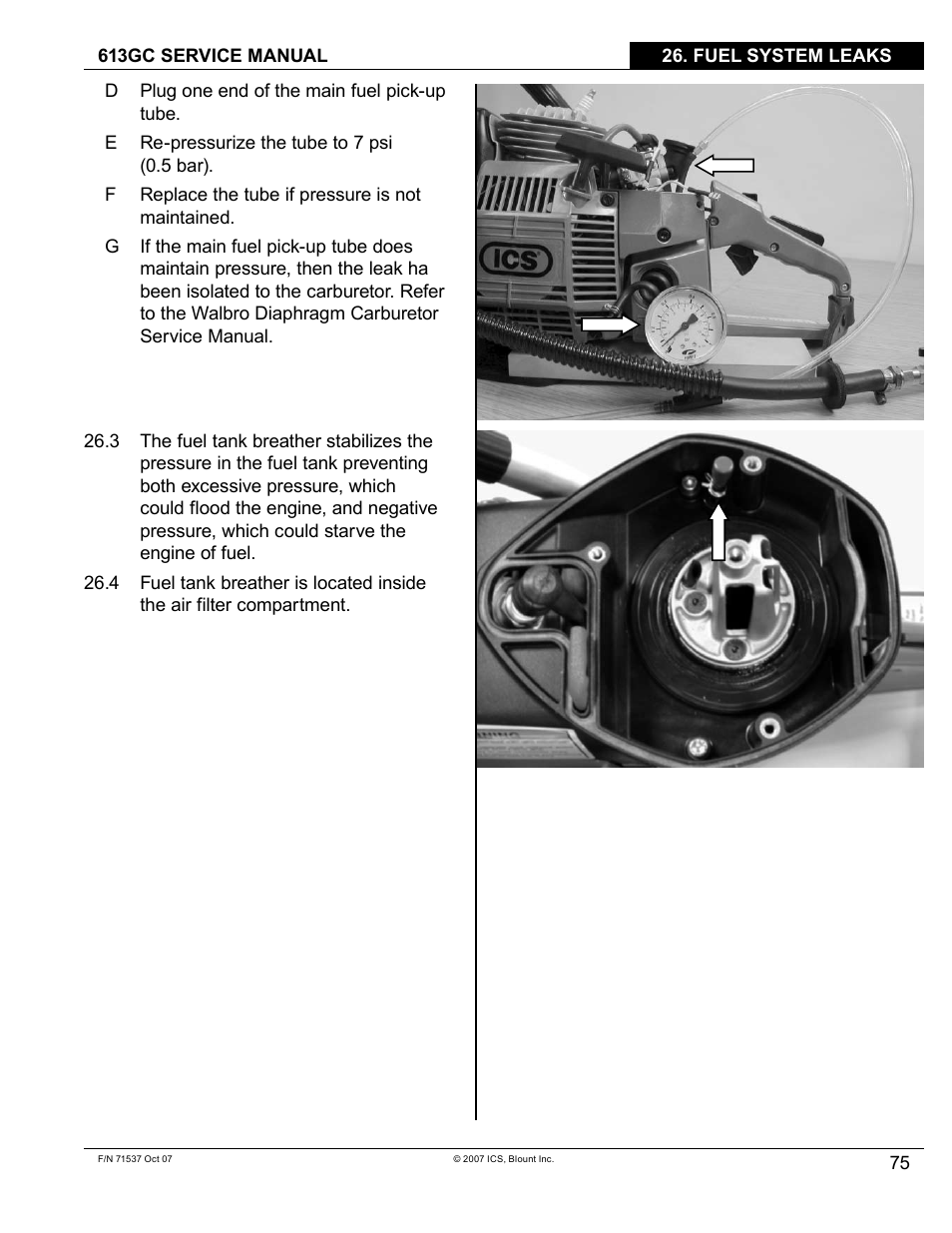 Blount ICS 613GC User Manual | Page 77 / 84