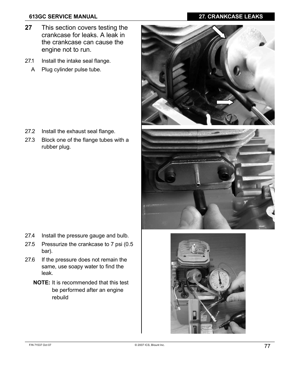 Blount ICS 613GC User Manual | Page 79 / 84