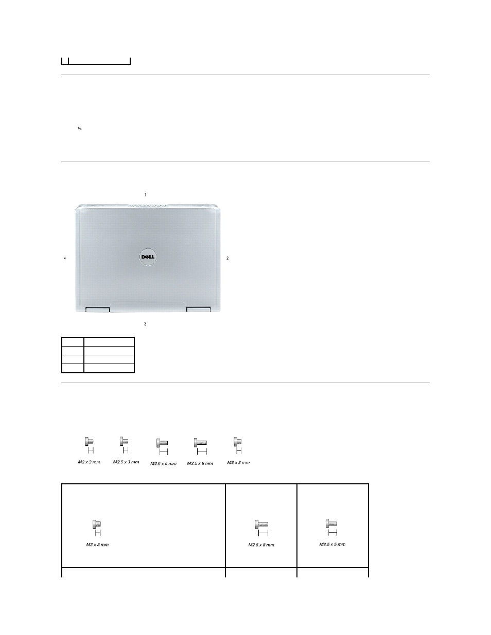 Recommended tools, Computer orientation, Screw identification | Dell Inspiron 6000 User Manual | Page 3 / 45