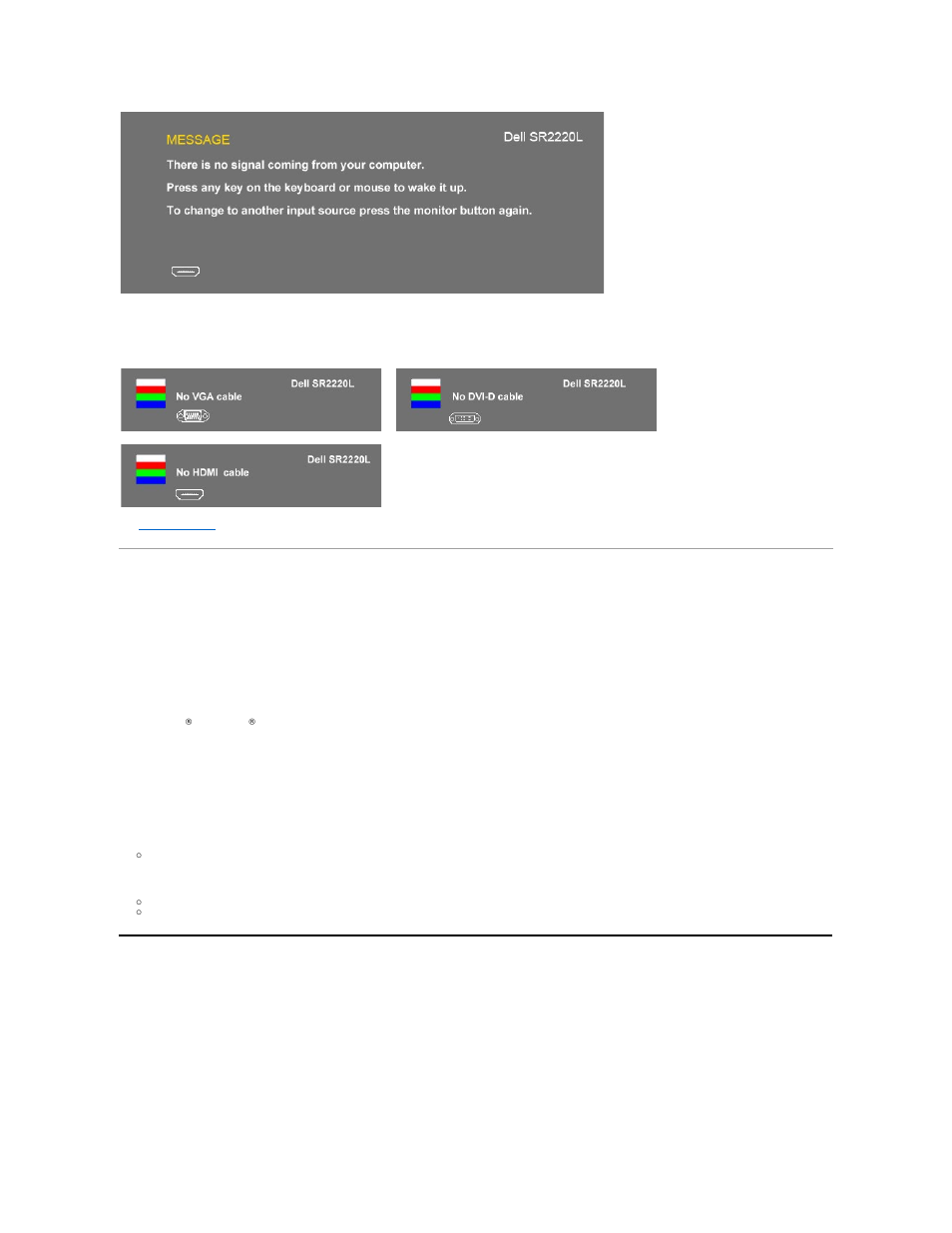 Setting the maximum resolution, Using the dell soundbar (optional) | Dell SR2220L Monitor User Manual | Page 23 / 33