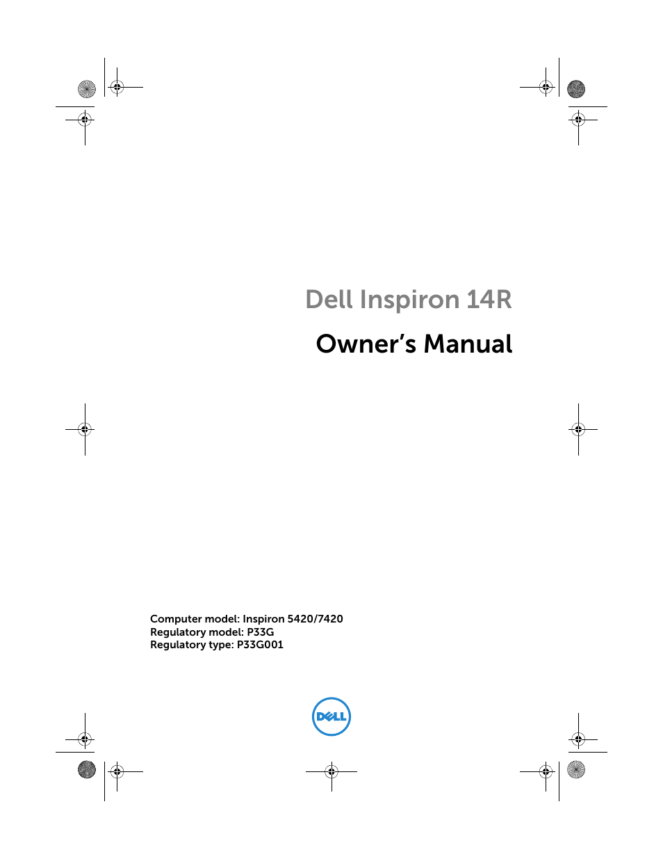 Dell Inspiron 14R (5420, Mid 2012) User Manual | 110 pages