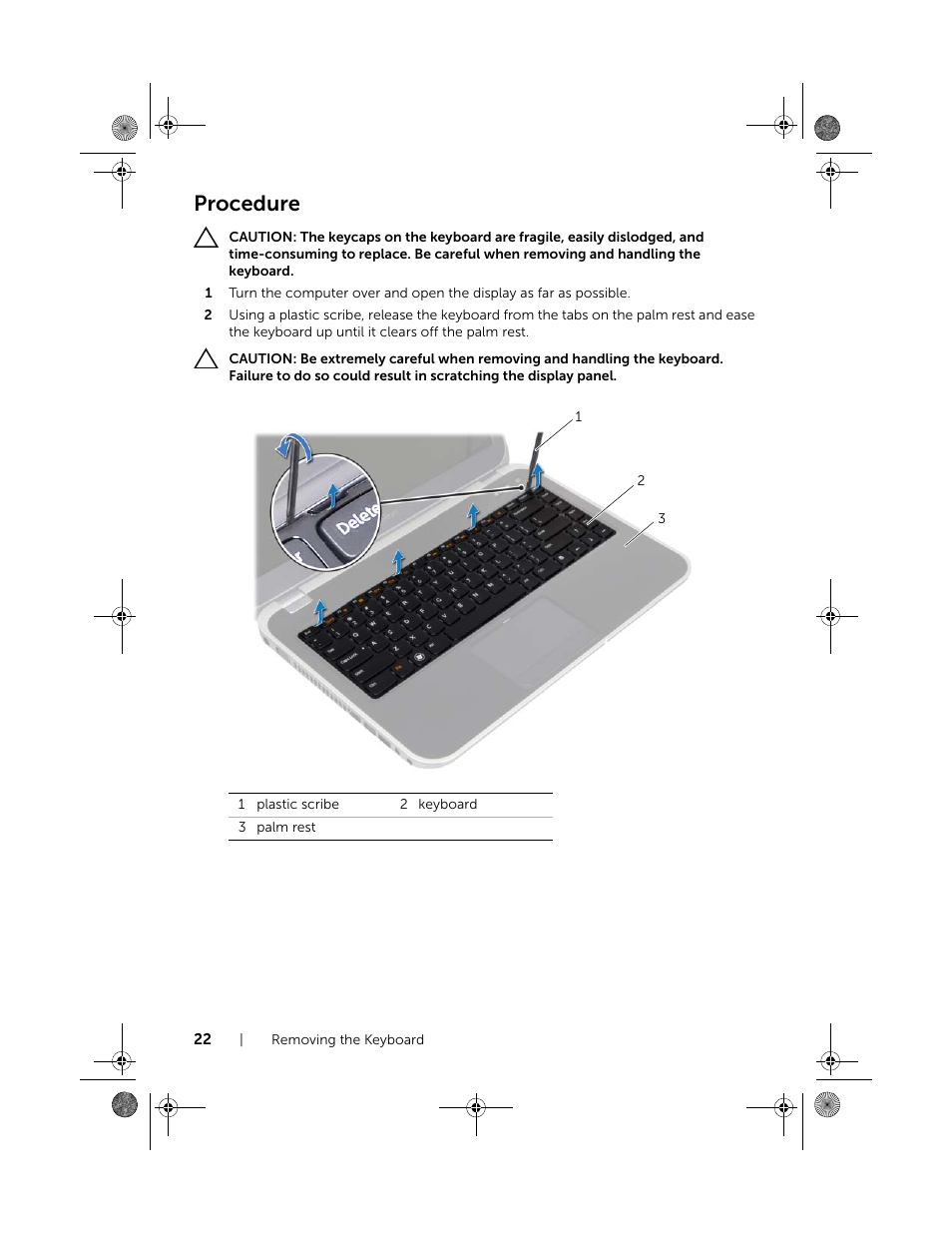 Procedure | Dell Inspiron 14R (5420, Mid 2012) User Manual | Page 22 / 110