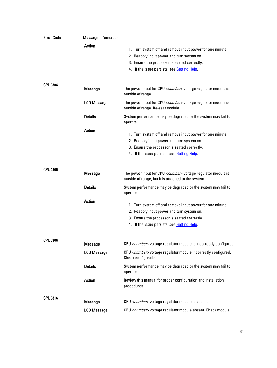 Dell PowerEdge M520 (for PE VRTX) User Manual | Page 85 / 139