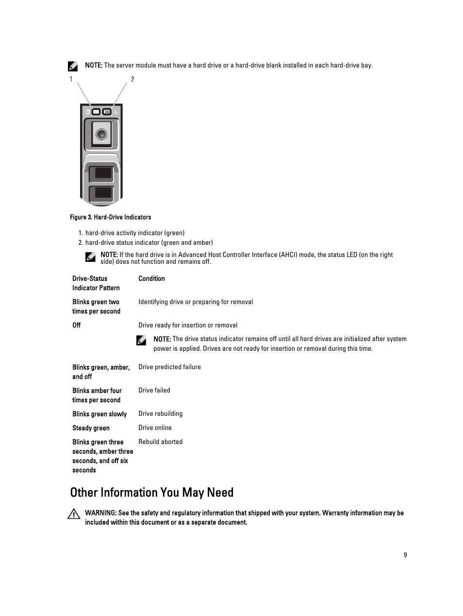 Other information you may need | Dell PowerEdge M520 (for PE VRTX) User Manual | Page 9 / 139