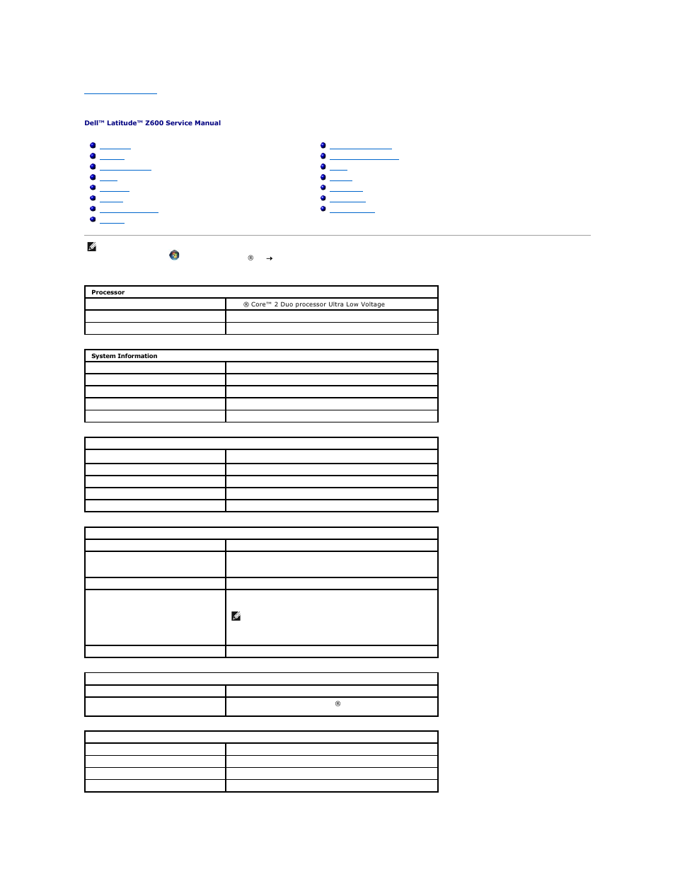 Specifications | Dell Latitude Z (Late 2009) User Manual | Page 10 / 37