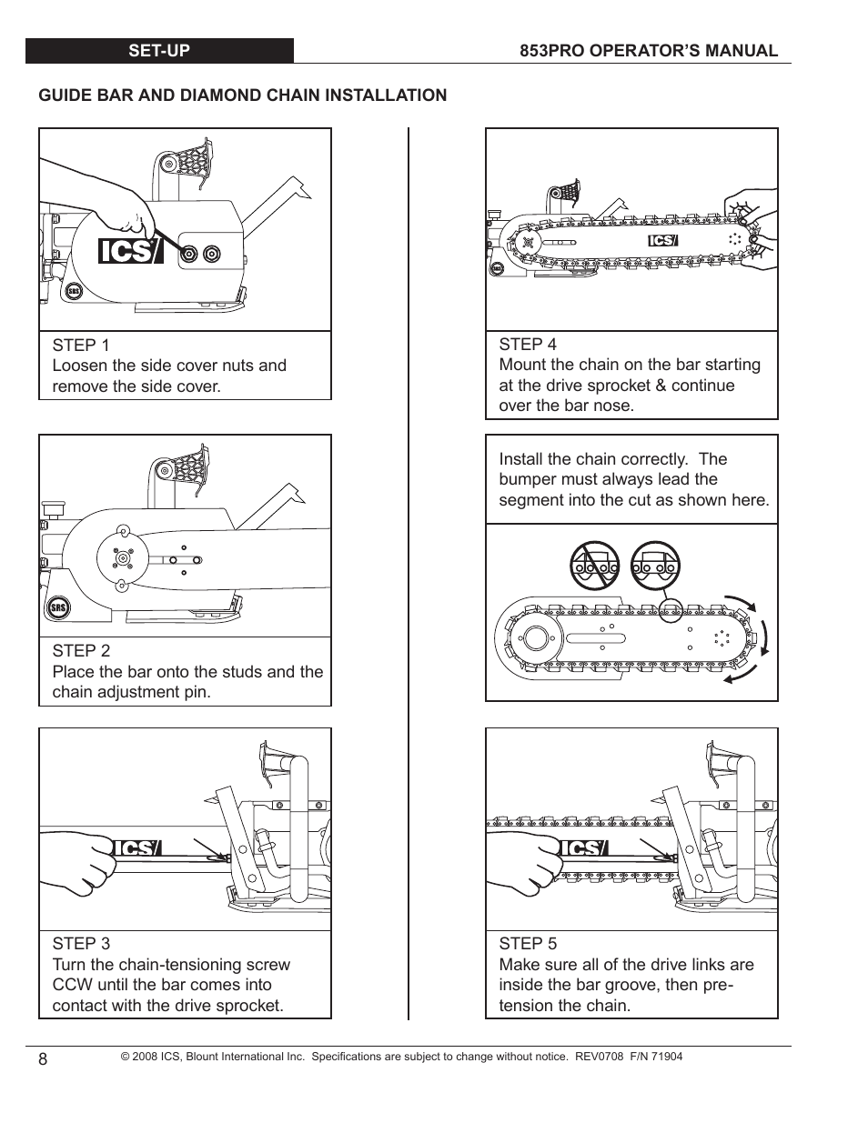 Blount 853PRO User Manual | Page 7 / 17