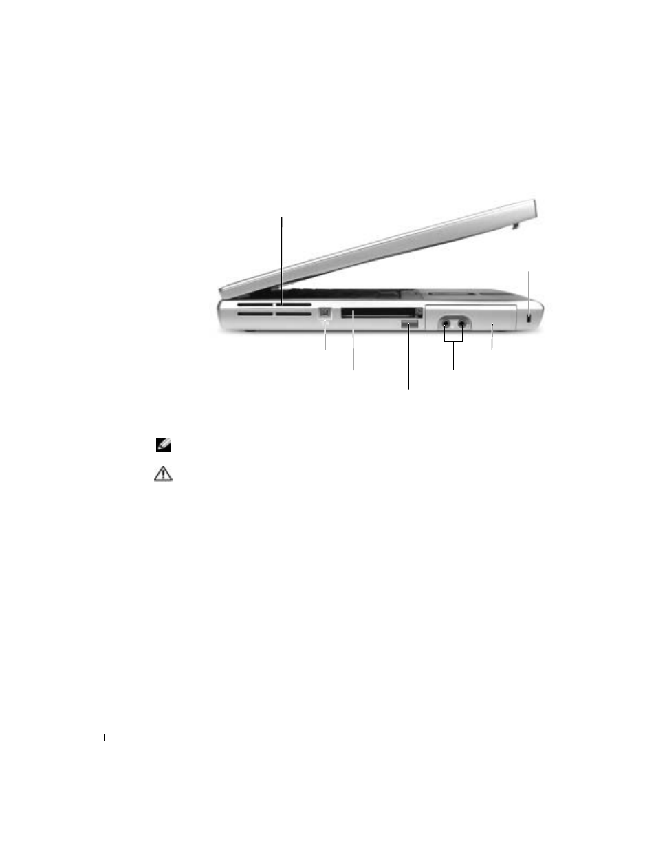 Left view | Dell Inspiron 8600 User Manual | Page 24 / 174