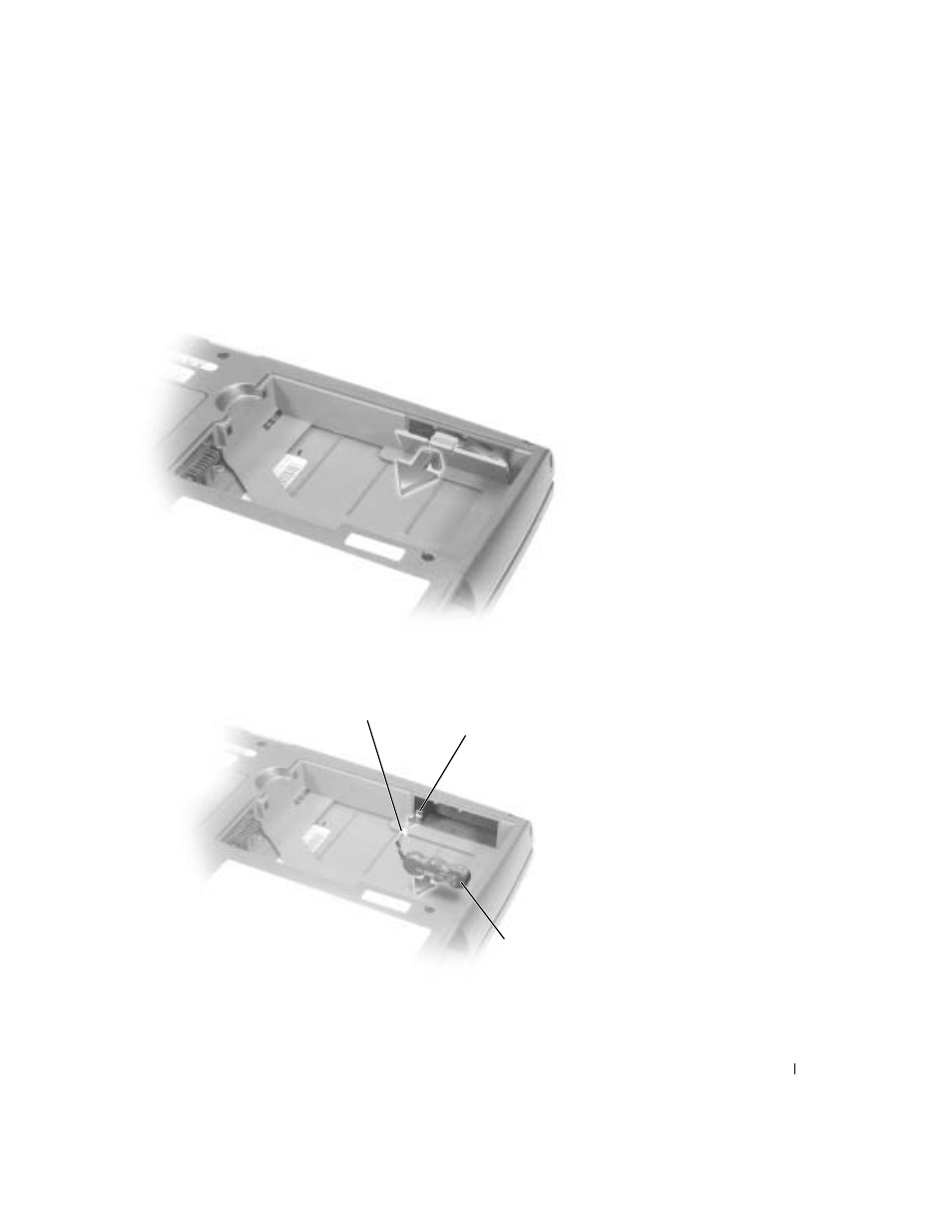 Removing and installing a reserve battery | Dell Inspiron 8600 User Manual | Page 49 / 174