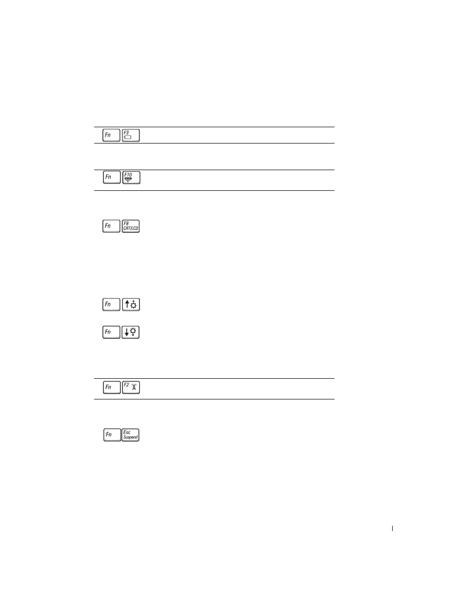 Battery, Cd or dvd tray, Display functions | Power management | Dell Inspiron 8600 User Manual | Page 61 / 174