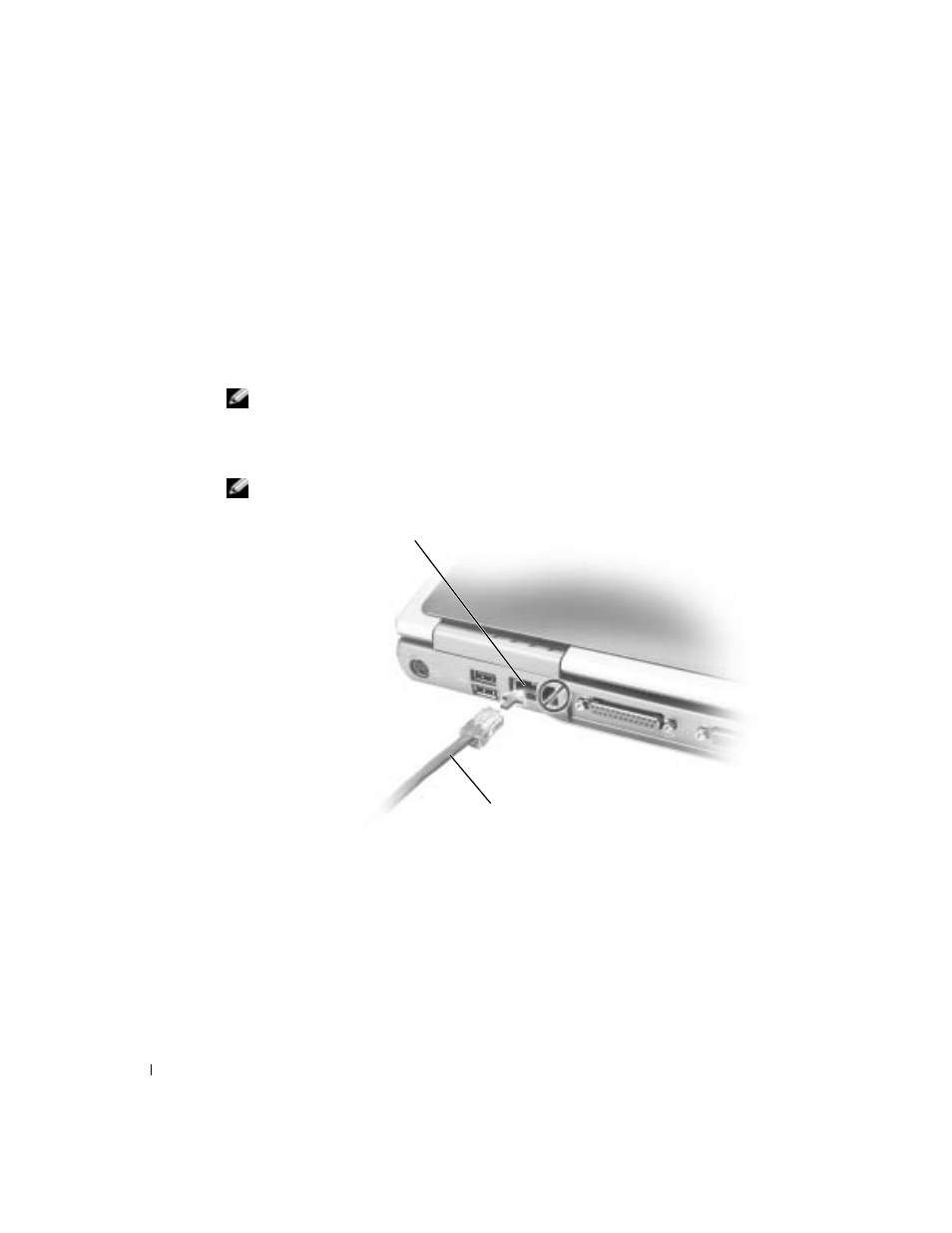 Connecting to a network adapter | Dell Inspiron 8600 User Manual | Page 88 / 174