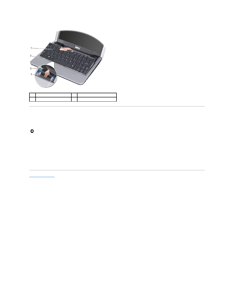 Replacing the keyboard | Dell Inspiron Mini 9 (910, Late 2008) User Manual | Page 19 / 38