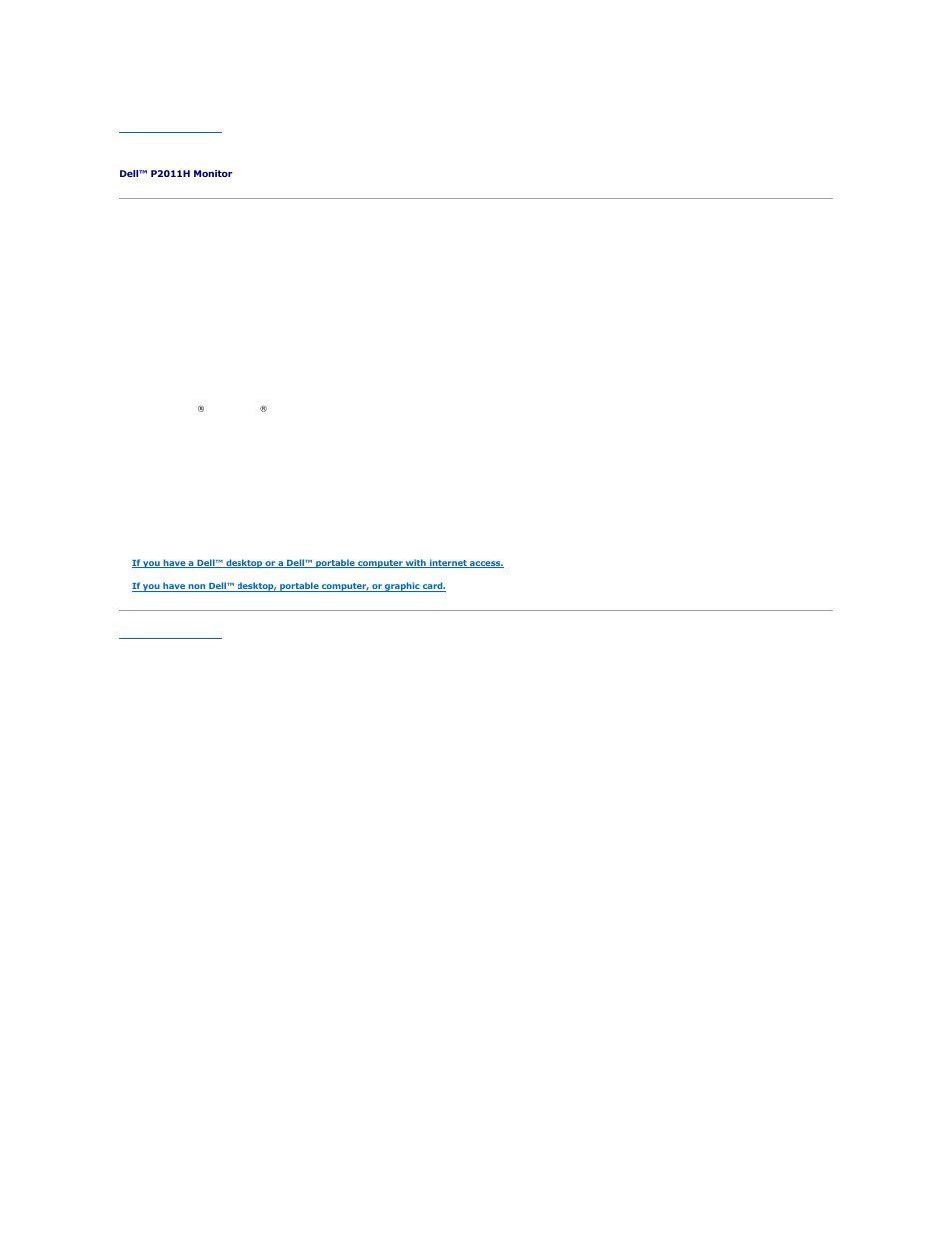 Setting up your monitor | Dell P2011H Monitor User Manual | Page 28 / 37