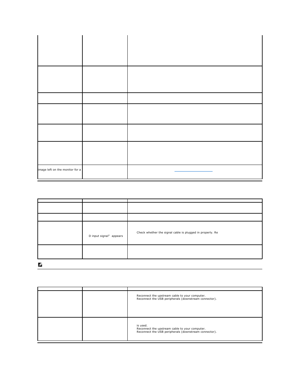 Product specific problems, Universal serial bus specific problems, Universal serial bus (usb) specific problems | Dell P2011H Monitor User Manual | Page 36 / 37