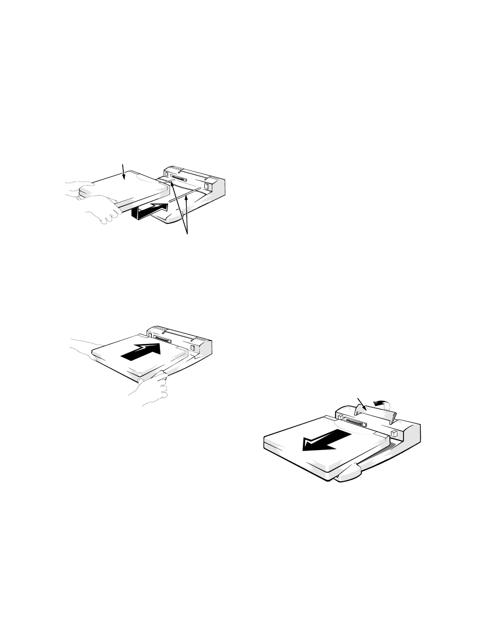 Etaching the computer from the port replicator | Dell Inspiron 3200 User Manual | Page 3 / 8