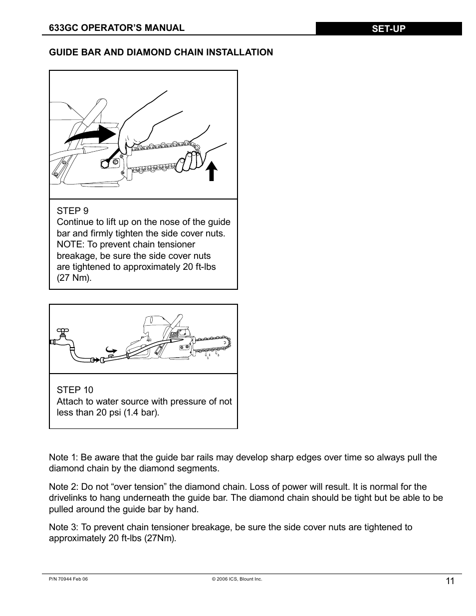 Blount 633GC User Manual | Page 11 / 28