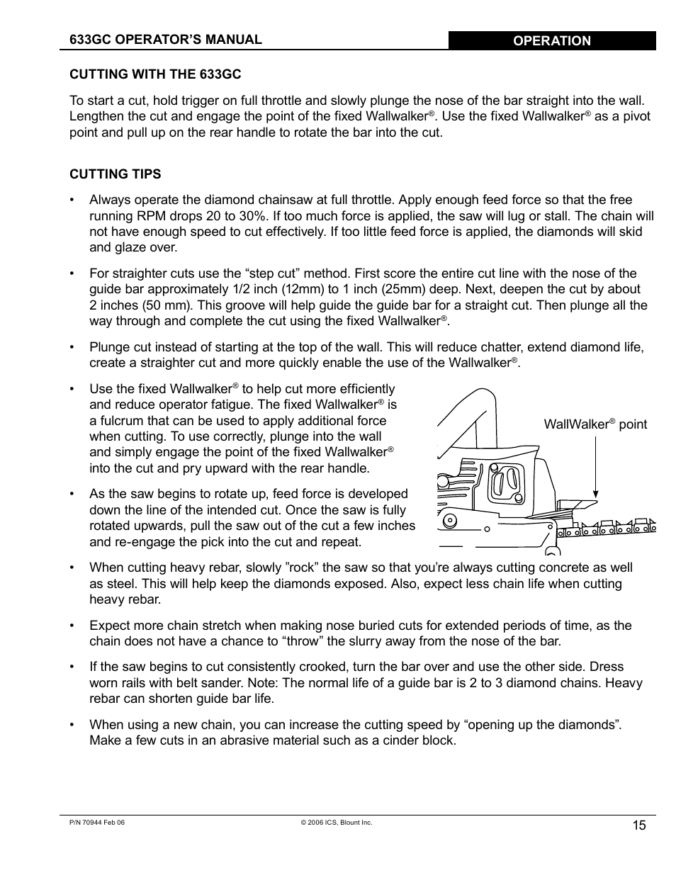 Blount 633GC User Manual | Page 15 / 28