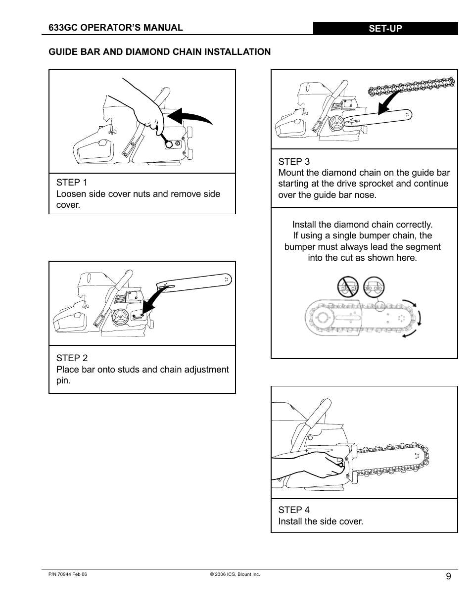 Blount 633GC User Manual | Page 9 / 28