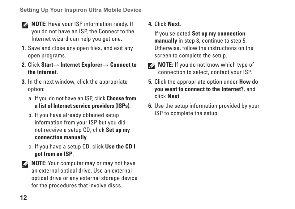 Dell Inspiron Mini 9 (910, Late 2008) User Manual | Page 14 / 66