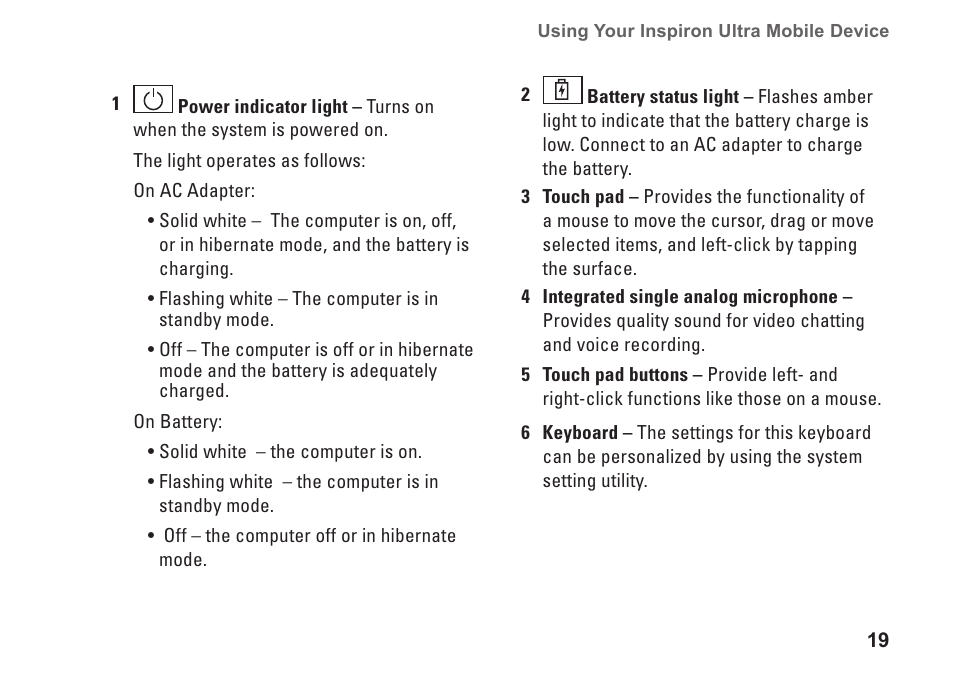 Dell Inspiron Mini 9 (910, Late 2008) User Manual | Page 21 / 66