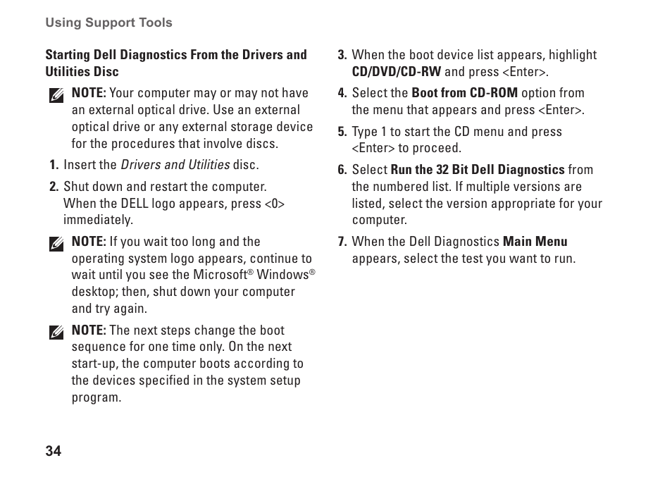 Dell Inspiron Mini 9 (910, Late 2008) User Manual | Page 36 / 66