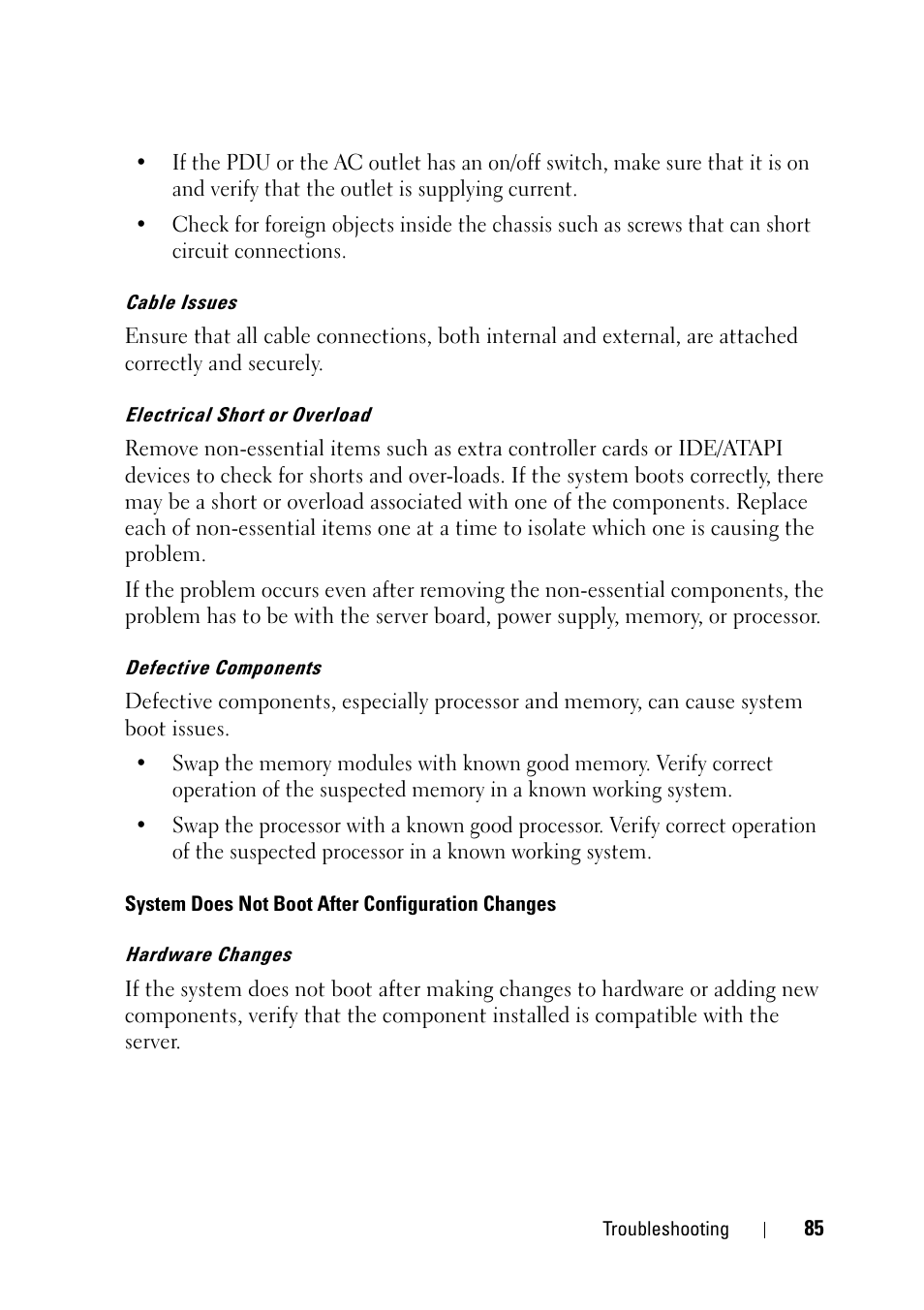 Dell PowerEdge C5125 User Manual | Page 85 / 100
