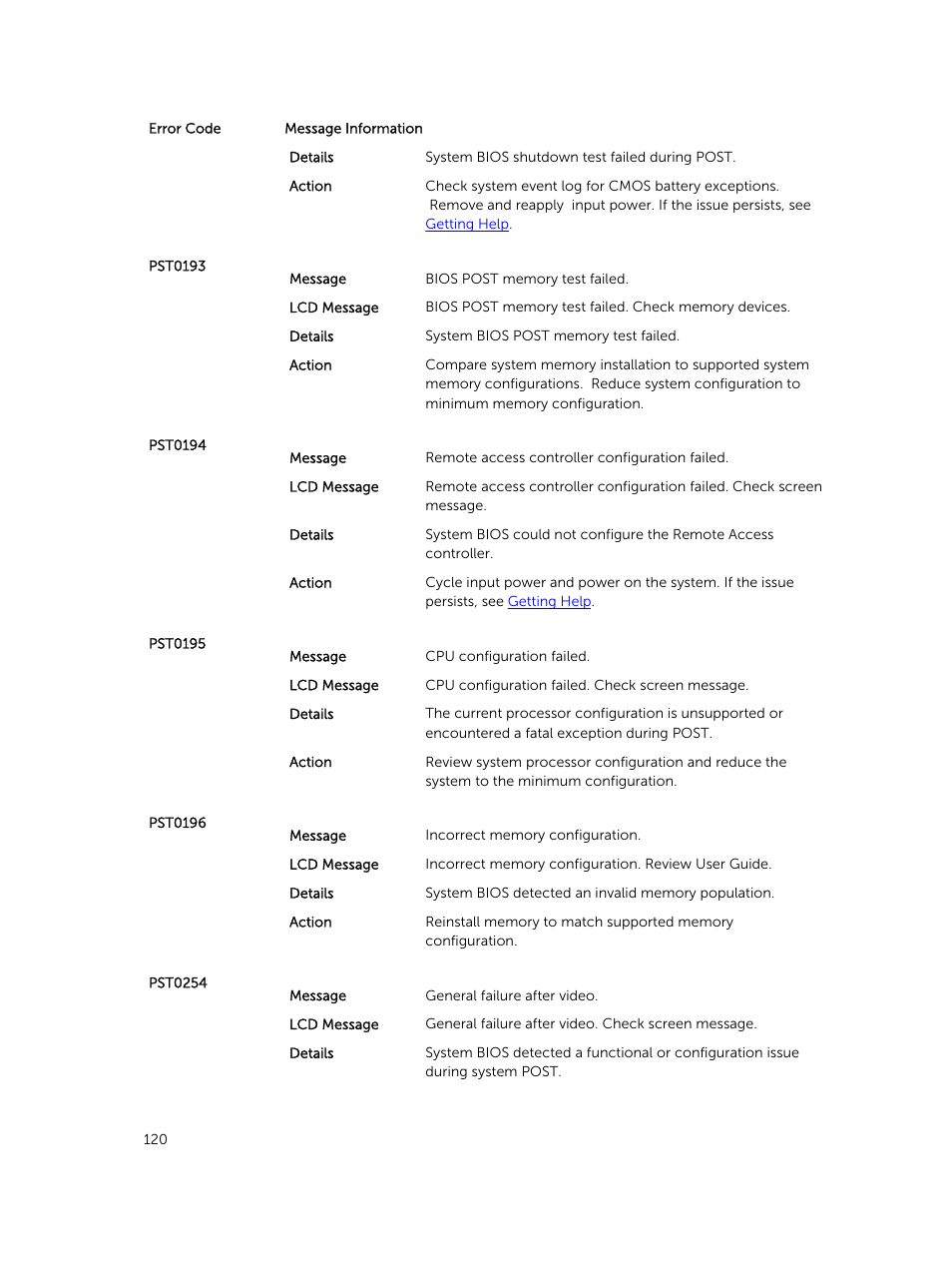 Dell PowerEdge M820 (for PE VRTX) User Manual | Page 120 / 154