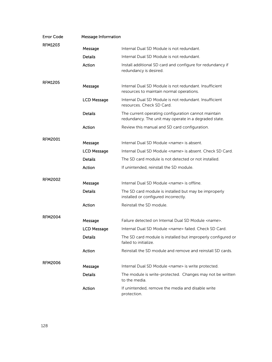 Dell PowerEdge M820 (for PE VRTX) User Manual | Page 128 / 154