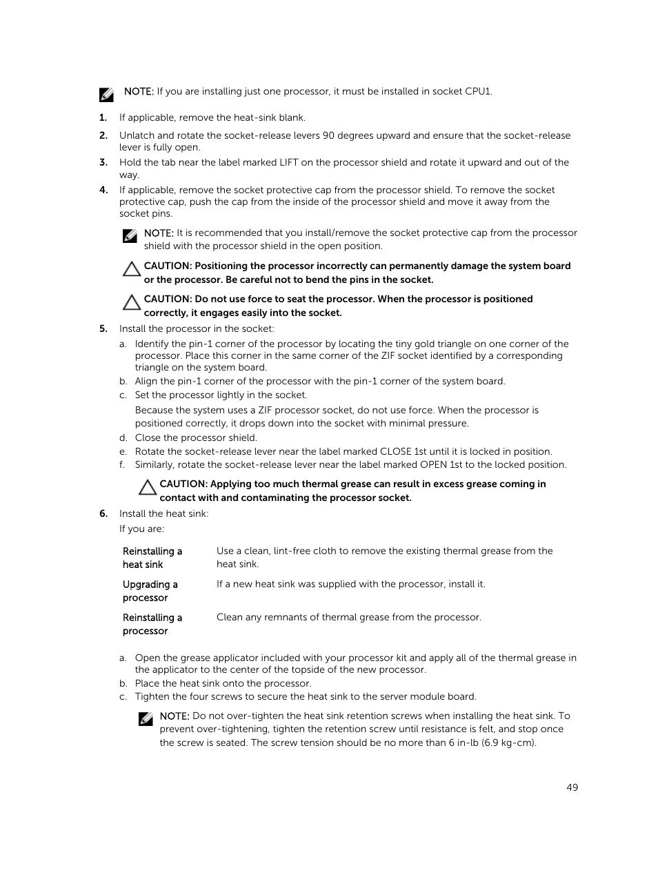 Dell PowerEdge M820 (for PE VRTX) User Manual | Page 49 / 154