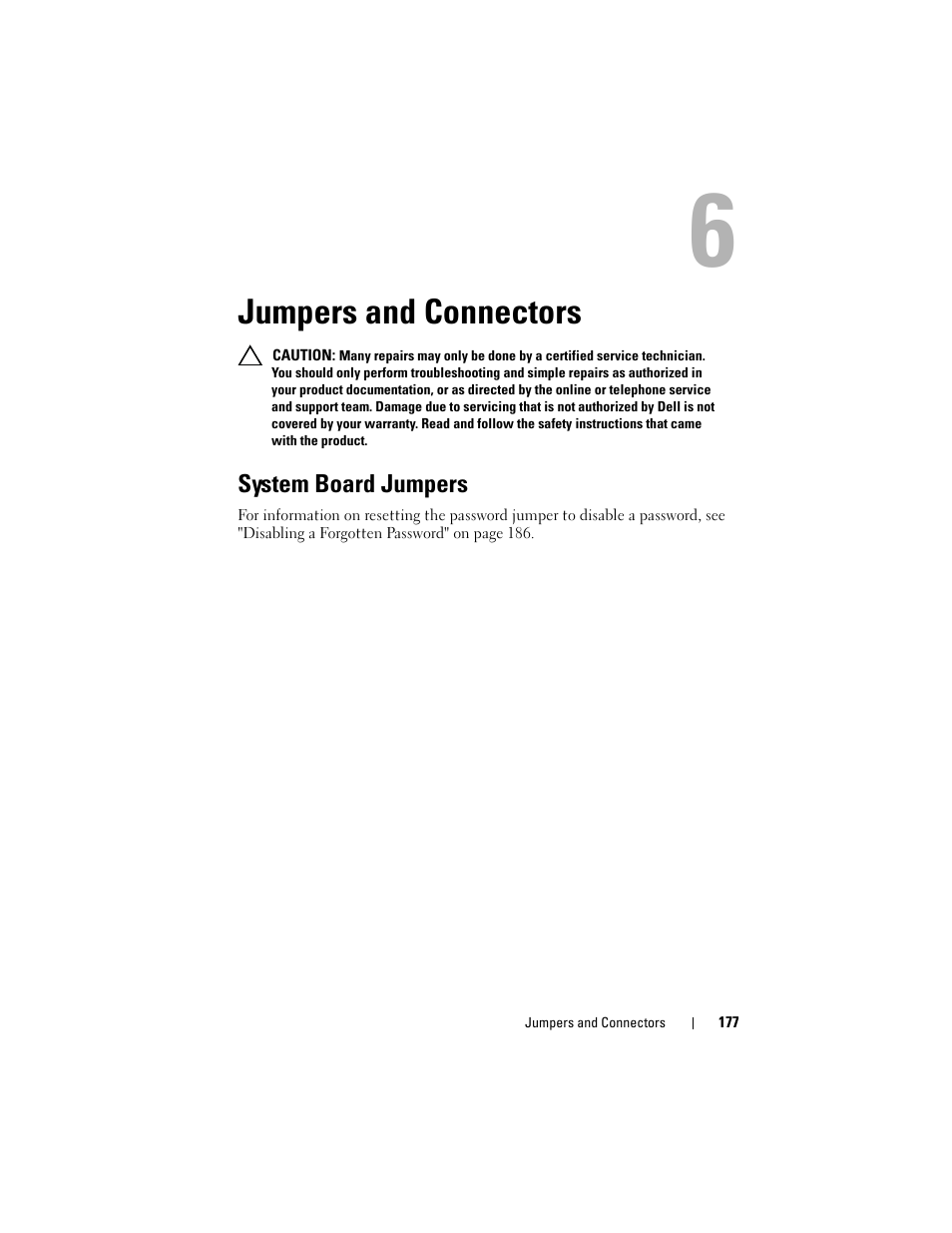 Jumpers and connectors, System board jumpers | Dell DX6000 User Manual | Page 177 / 198