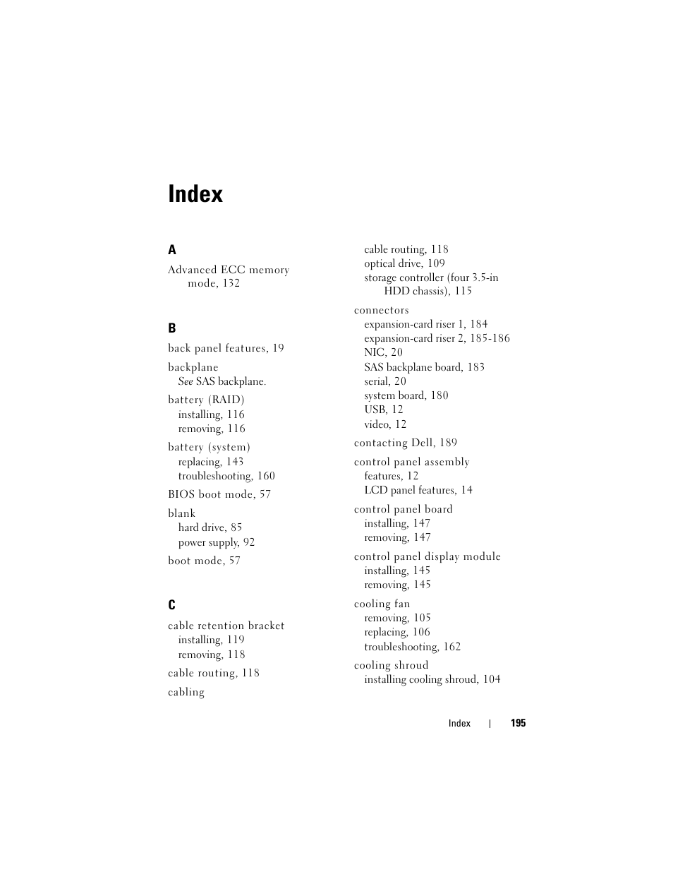 Index | Dell DX6000 User Manual | Page 191 / 198