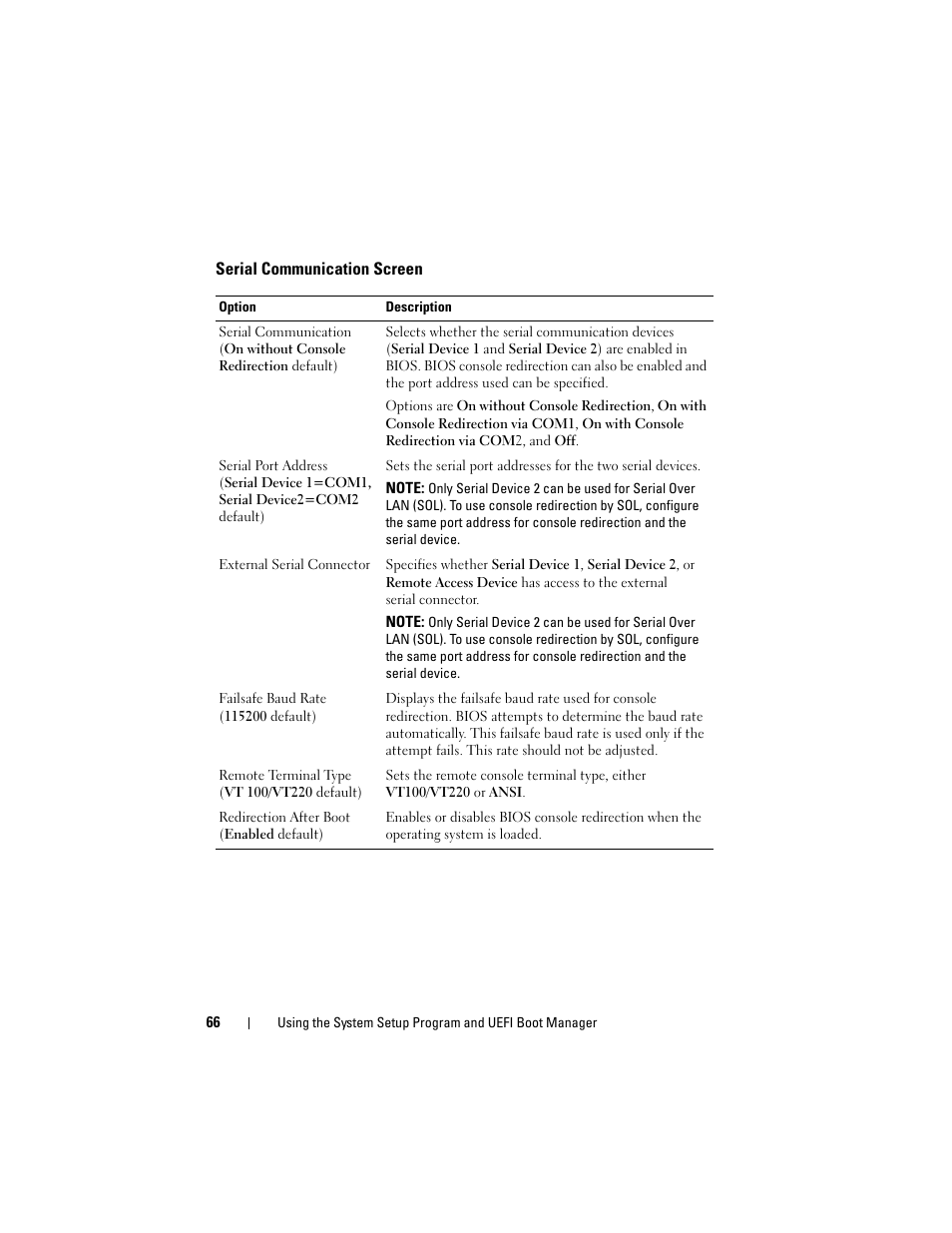 Serial communication screen, See "serial | Dell DX6000 User Manual | Page 66 / 198