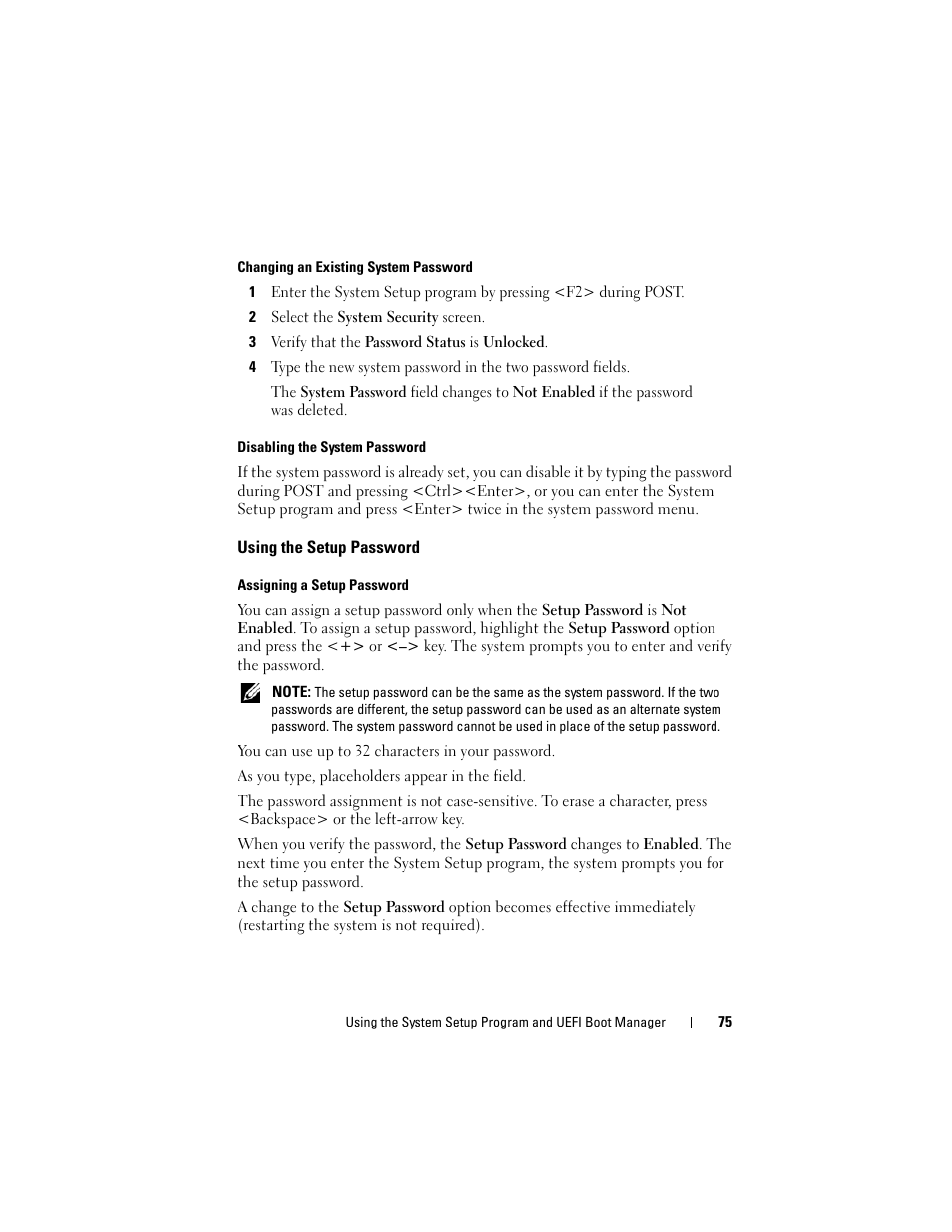 Using the setup password | Dell DX6000 User Manual | Page 75 / 198