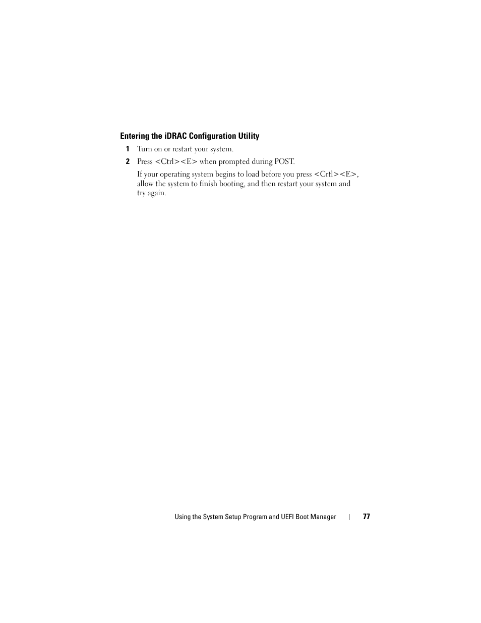 Entering the idrac configuration utility | Dell DX6000 User Manual | Page 77 / 198
