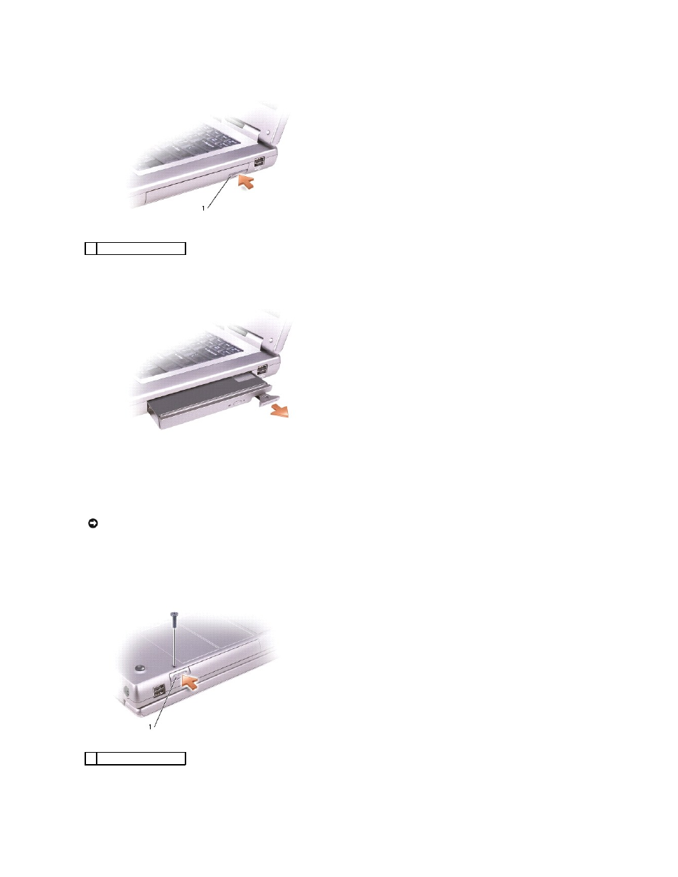 If the device screw is installed | Dell Precision M70 User Manual | Page 44 / 46