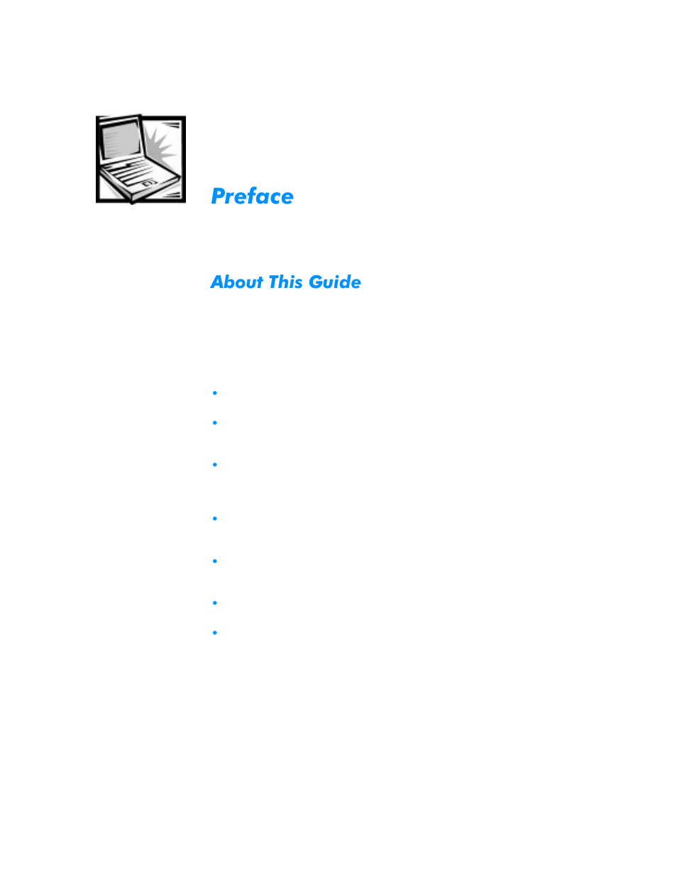 Preface, About this guide, 3uhidfh | Erxw7klv*xlgh | Dell Inspiron 3500 User Manual | Page 11 / 168