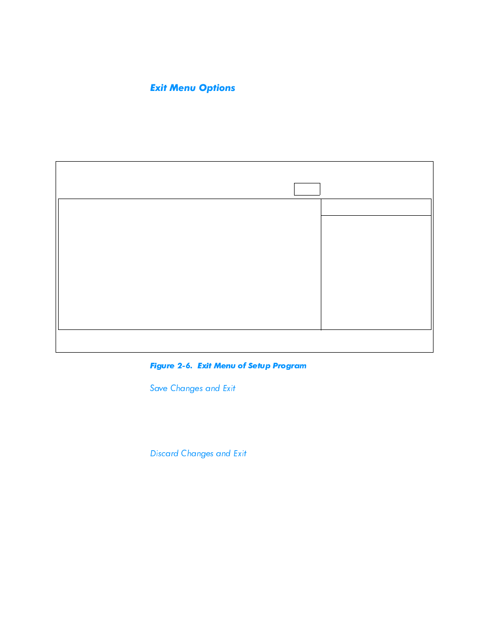 Exit menu options, Save changes and exit, Discard changes and exit | Exit menu options -13, Save changes and exit -13, Discard changes and exit -13 | Dell Inspiron 3500 User Manual | Page 43 / 168