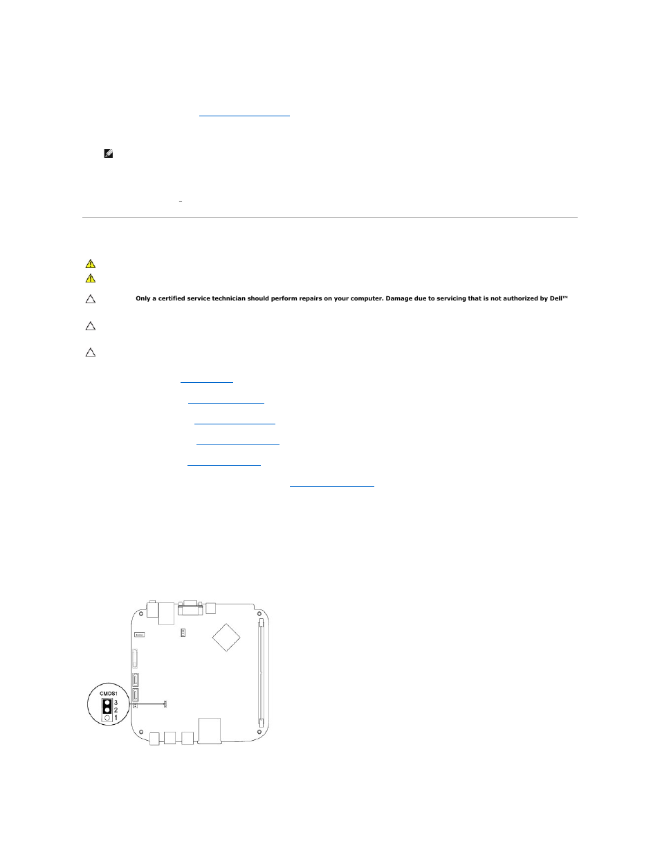 Clearing forgotten passwords and cmos settings, Inspiron 300 | Dell Inspiron Zino HD (400, Late 2009) User Manual | Page 44 / 53