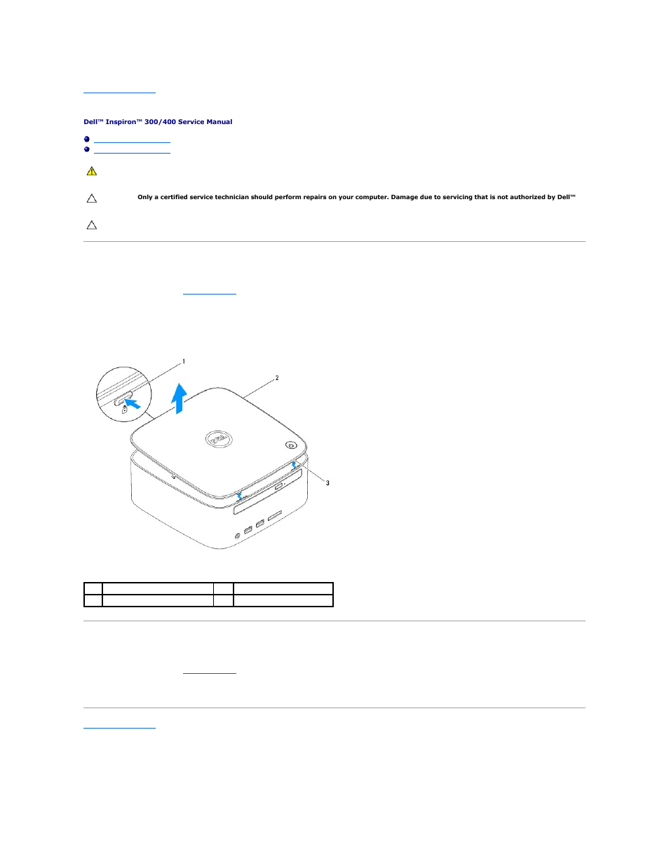 Top cover, Removing the top cover, Replacing the top cover | Dell Inspiron Zino HD (400, Late 2009) User Manual | Page 53 / 53