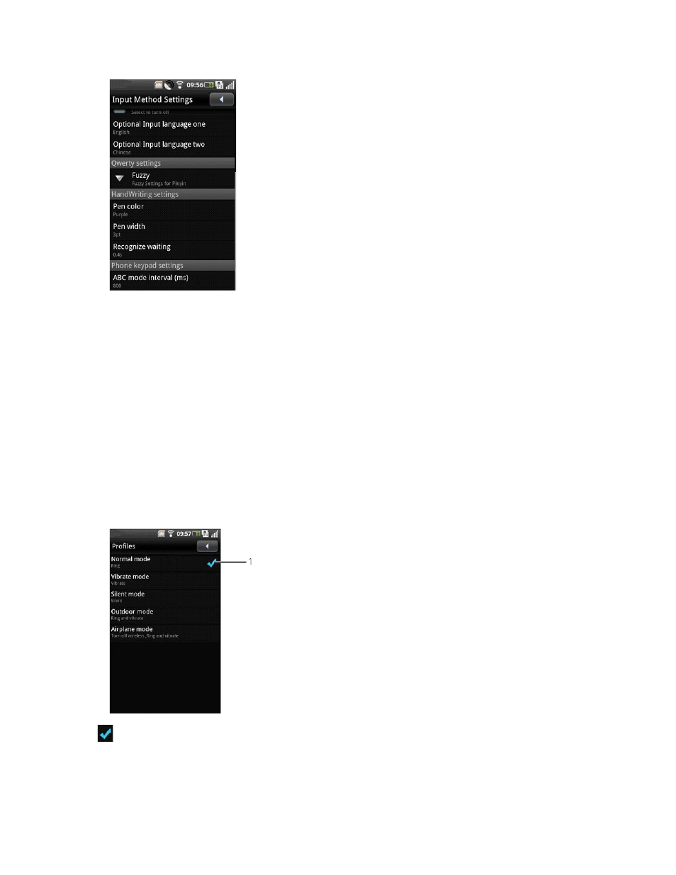 Profile settings | Dell Mini 3v User Manual | Page 23 / 90